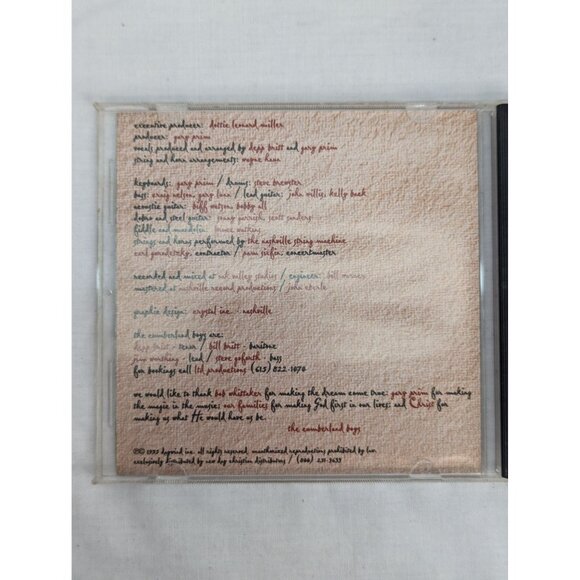 The Cumberland Boys Nothing But Love CD Southern Gospel Daywind 1995 - Picture 3 of 6